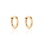 Argola em Ouro 18k tamanho M com fecho Italiano