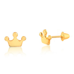 Brinco Coroa em Ouro 18k Infantil