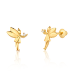 Brinco Fada com Brilhante Ouro 18k