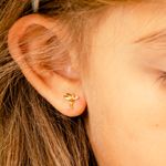 Brinco Fada com Brilhante Ouro 18k