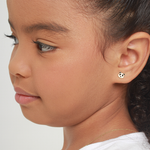 Brinco Panda Esmaltado em Ouro 18k Infantil