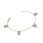 Pulseira Panda Esmaltada em Ouro 18k Infantil