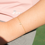 Pulseira Coração Vazado em Ouro 18k