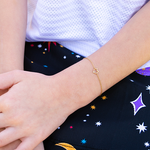 Pulseira Gato com Brilhante em Ouro 18k
