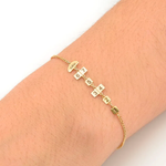 Pulseira Infantil Amarelinha Ouro 18k