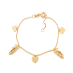 Pulseira Infantil Ballet em Ouro 18k