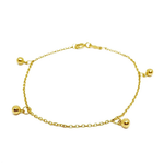 Pulseira Bebê com Bolinhas em Ouro 18k
