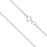 Corrente Portuguesa 60 cm em Ouro Branco 18k