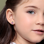 Brinco Uva Esmaltada em Ouro 18k Infantil