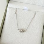 Pulseira Olho Grego com Topázio em Ouro Branco 18k
