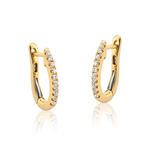 Brinco Argola Brilhantes em Ouro 18k