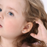 Brinco Laço Zircônia em Ouro 18k Infantil