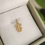 Pingente Menina Brilhantes em Ouro 18k