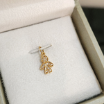 Pingente Menino Brilhantes em Ouro 18k
