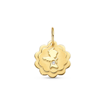 Pingente Anjo Da Guarda Brilhante Ouro  18k