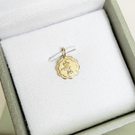 Pingente Anjo Da Guarda Brilhante Ouro  18k
