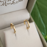 Argola Corações Ouro 18k 