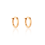 Argola em Ouro 18k tamanho P com fecho Italiano