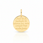 Pingente Anjo da Guarda com Reza em Ouro 18k