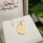 Pingente Anjo da Guarda com Reza em Ouro 18k