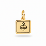 Colar Medalha de Proteção Sagrado Coração - PERSONALIZADO