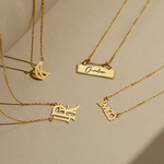 Colar Letras Personalizado - Ouro 18k ou Prata com Banho