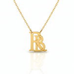 Colar Monograma Pequeno Personalizado - Ouro 18k ou Prata com Banho