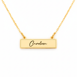 Colar Placa Personalizado - Ouro 18k ou Prata com Banho