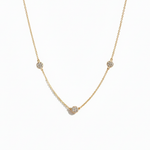 Colar Brilhantes Berloques em Ouro 18k 