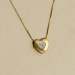 Pingente Coração Galeria Brilhantes Ouro 18k