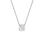 Colar Solitário de Brilhante em Ouro Branco 18k