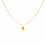 Corrente Bailarina e Pingente Agnus Dei em Ouro 18k