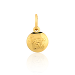 Corrente Bailarina e Pingente Agnus Dei em Ouro 18k