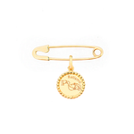 Alfinete e Pingente Batismo Moldura em Ouro 18k