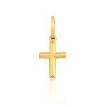 Alfinete e Pingente Cruz em Ouro 18k