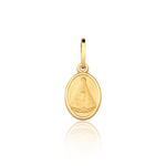 Alfinete e Pingente Nossa Senhora Aparecida em Ouro 18k