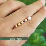 Brinco Bolinha de 4mm no Ouro 18k para Bebês
