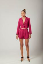 Short Alfaiataria Antônia Rosa Magenta