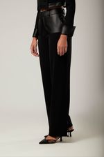 Calça Couro Saide Preto