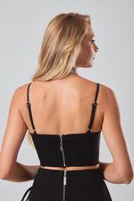 Blusa Corset Maju Preto