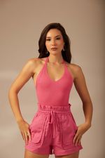 Body Tricot Drika Pink Love