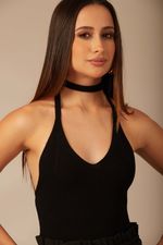 Body Tricot Drika Preto