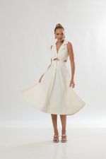 Vestido Áurea Off White