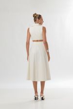 Vestido Áurea Off White