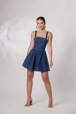 Vestido Verônica Jeans Escuro