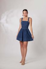 Vestido Verônica Jeans Escuro