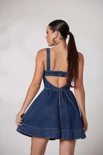 Vestido Verônica Jeans Escuro