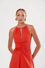 Vestido Penélope Vermelho Vibrante