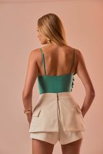 Short Cargo Camis Off White