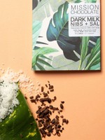 DARK MILK & NIBS 58% + SAL ROSA |  60G